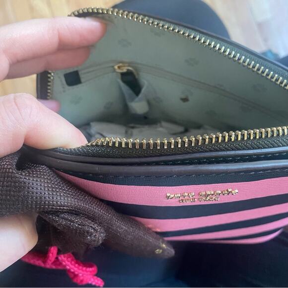 NEW Kate Spade New York SYLVIA STRIPE SMALL DOME CROSSBODY - Picture 5 of 9